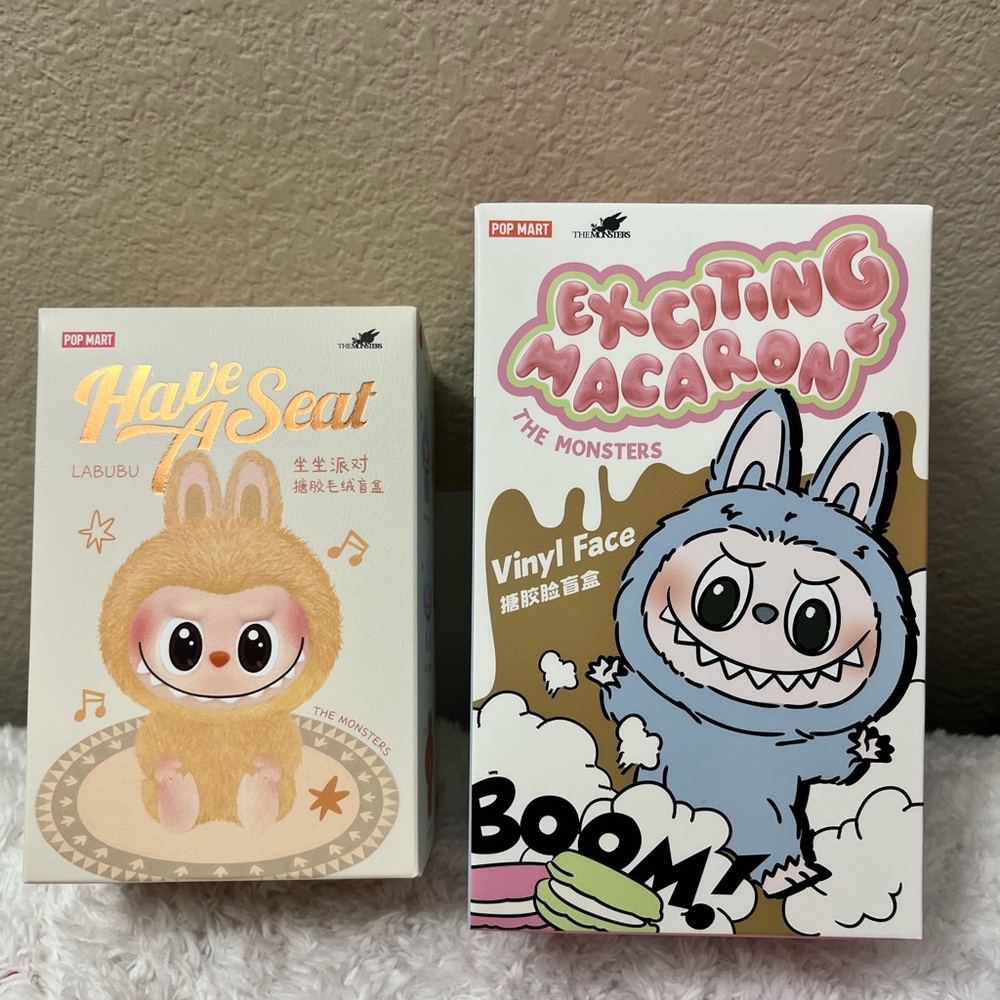 Pop Mart Authentic Labubu Blind Box Set of 2 - New Sealed Box